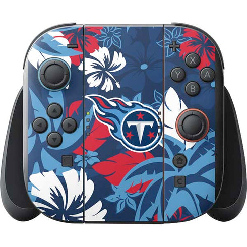NFL Tennessee Titans Tropical Print Nintendo Switch 2 (2025) with Joy-Con Skin