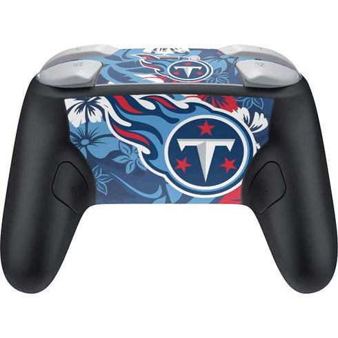 NFL Tennessee Titans Tropical Print Nintendo Switch 2 (2025) Pro Controller Skin