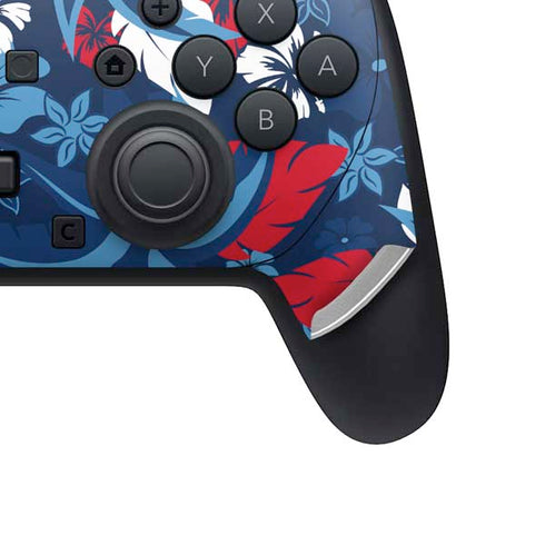 NFL Tennessee Titans Tropical Print Nintendo Switch 2 (2025) Pro Controller Skin