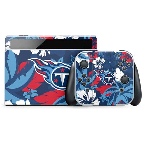 NFL Tennessee Titans Tropical Print Nintendo Skins