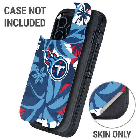 NFL Tennessee Titans Tropical Print Otterbox Defender iPhone Skin