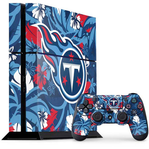 NFL Tennessee Titans Tropical Print PlayStation PS4 Skins
