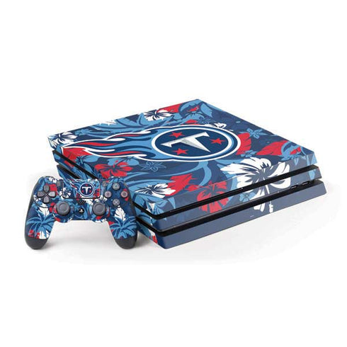 NFL Tennessee Titans Tropical Print PlayStation PS4 Skins
