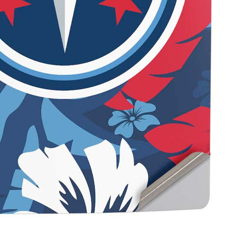 NFL Tennessee Titans Tropical Print PS5 Pro Disk Console Skin