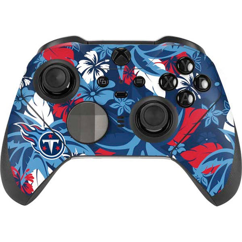 NFL Tennessee Titans Tropical Print Xbox Elite Wireless Controller Series 2 Skin