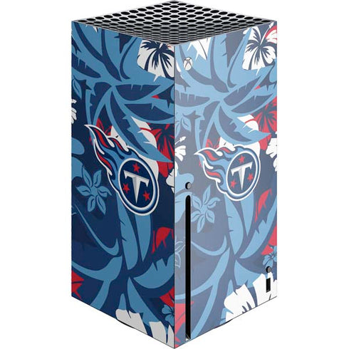 NFL Tennessee Titans Tropical Print Xbox Series X Skins