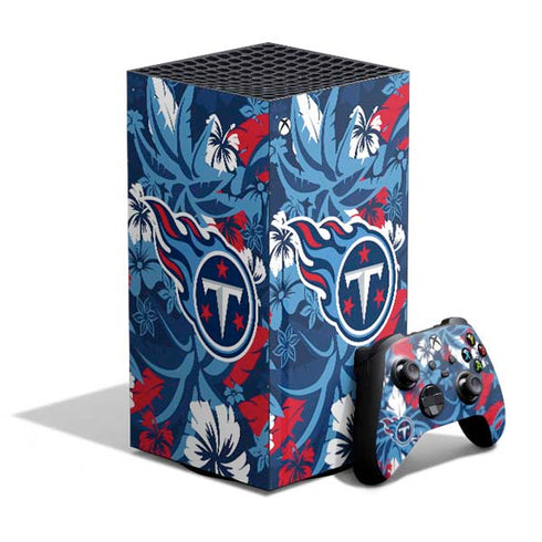 NFL Tennessee Titans Tropical Print XBox Series X Digital Edition Bundle Skin