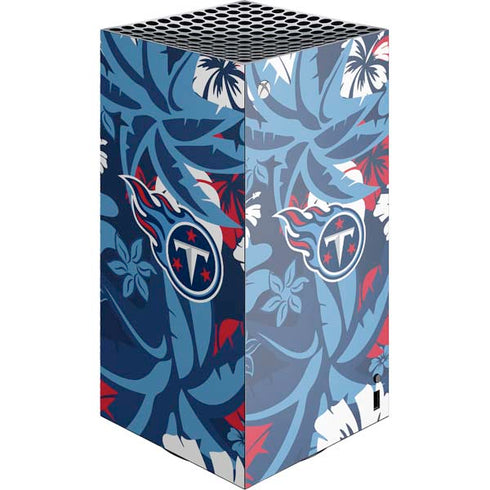NFL Tennessee Titans Tropical Print XBox Series X Digital Edition Console Skin