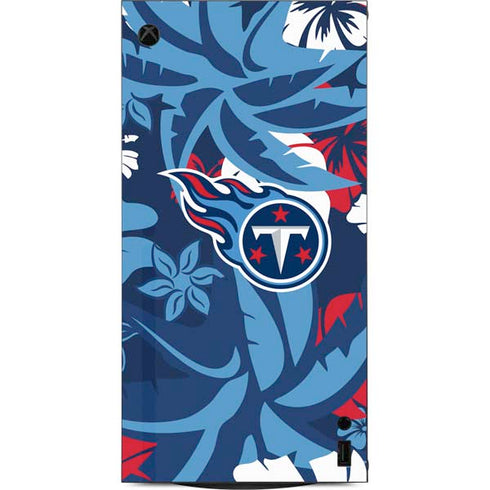 NFL Tennessee Titans Tropical Print XBox Series X Digital Edition Console Skin