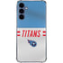 NFL Tennessee Titans White Striped Galaxy A35 5G Clear Case
