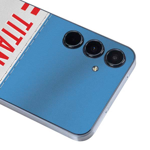 NFL Tennessee Titans White Striped Galaxy A35 5G Skin