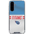 NFL Tennessee Titans White Striped Galaxy A36 5G Clear Case