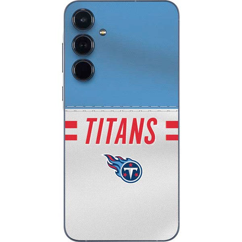 NFL Tennessee Titans White Striped Galaxy A36 5G Skin