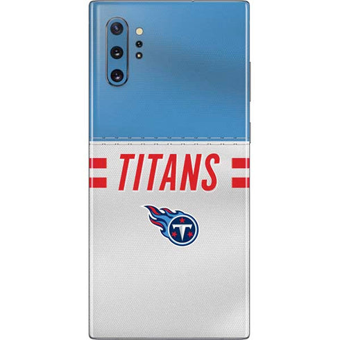 NFL Tennessee Titans White Striped Galaxy Note 10 Plus Skin
