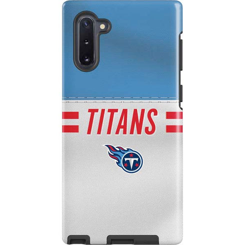 NFL Tennessee Titans White Striped Galaxy Note 10 Pro Case
