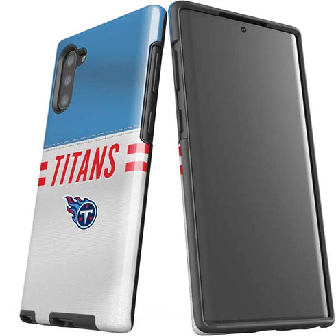NFL Tennessee Titans White Striped Galaxy Note 10 Pro Case