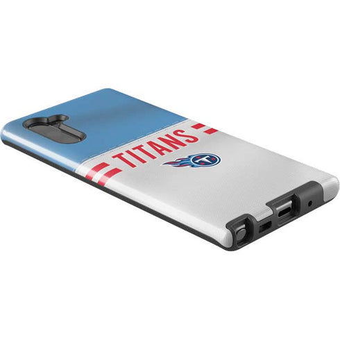NFL Tennessee Titans White Striped Galaxy Note 10 Pro Case