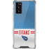 NFL Tennessee Titans White Striped Galaxy Note20 5G Clear Case