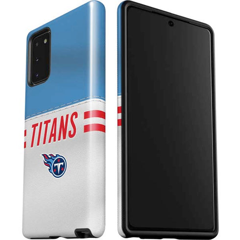NFL Tennessee Titans White Striped Galaxy Note20 5G Pro Case