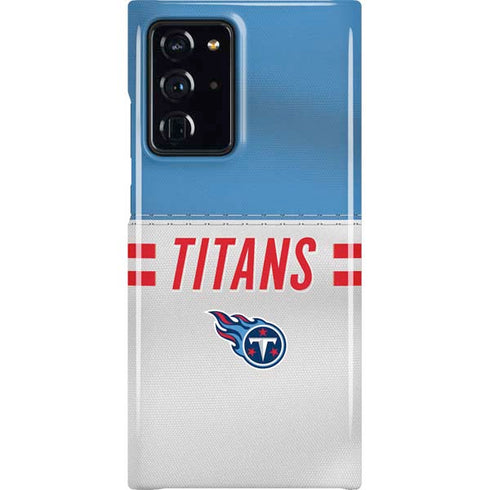NFL Tennessee Titans White Striped Galaxy Cases