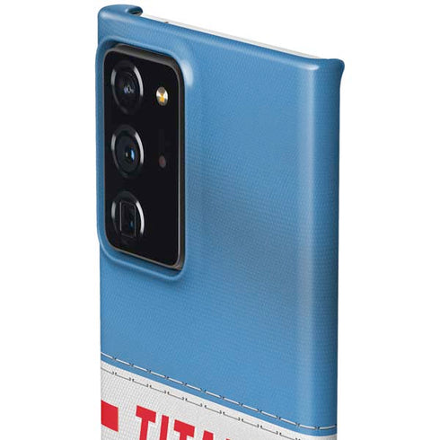 NFL Tennessee Titans White Striped Galaxy Note20 Ultra 5G Lite Case