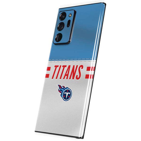 NFL Tennessee Titans White Striped Galaxy Note20 Ultra 5G Skin