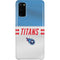 NFL Tennessee Titans White Striped Galaxy S20 Lite Case