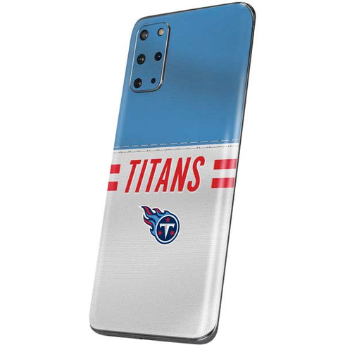 NFL Tennessee Titans White Striped Galaxy S20 Plus Skin
