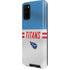 NFL Tennessee Titans White Striped Galaxy S20 Pro Case