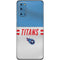 NFL Tennessee Titans White Striped Galaxy S20 Skin