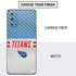 NFL Tennessee Titans White Striped Galaxy S20 Skin