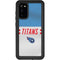NFL Tennessee Titans White Striped Galaxy S20 Waterproof Case
