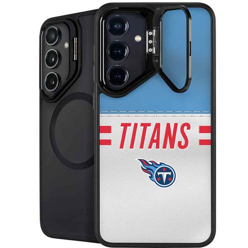 NFL Tennessee Titans White Striped Galaxy S25 Kickstand Case