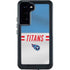 NFL Tennessee Titans White Striped Galaxy S24 Plus Waterproof Case
