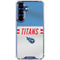 NFL Tennessee Titans White Striped Galaxy S25 Plus Clear Case
