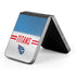 NFL Tennessee Titans White Striped Galaxy Z Flip6 Skin