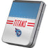 NFL Tennessee Titans White Striped Galaxy Z Flip6 Skin