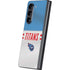 NFL Tennessee Titans White Striped Galaxy Z Fold5 5G Skin