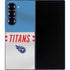NFL Tennessee Titans White Striped Galaxy Z Fold6 Skin
