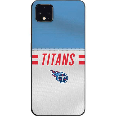 NFL Tennessee Titans White Striped Google Pixel 4 XL Skin