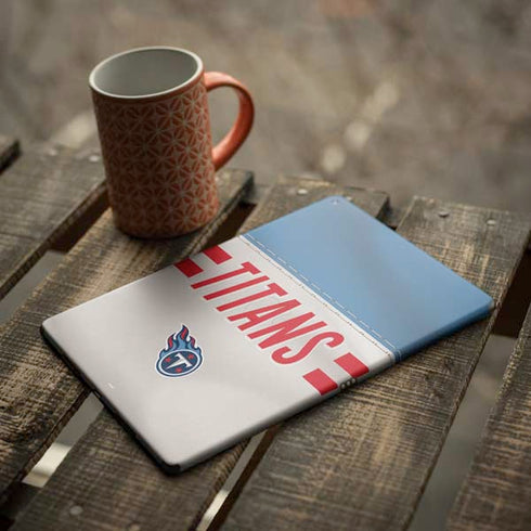 NFL Tennessee Titans White Striped iPad Skins