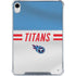 NFL Tennessee Titans White Striped iPad 11th Gen (2025) Clear Case