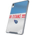 NFL Tennessee Titans White Striped iPad 11th Gen (2025) Clear Case