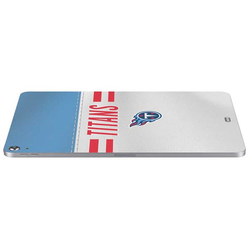 NFL Tennessee Titans White Striped Apple iPad Air Skin