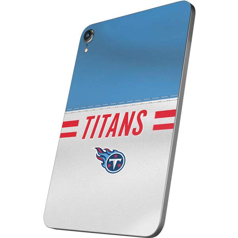 NFL Tennessee Titans White Striped Apple iPad Mini Skin