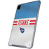 NFL Tennessee Titans White Striped iPad Pro 12.9in (2020) Clear Case