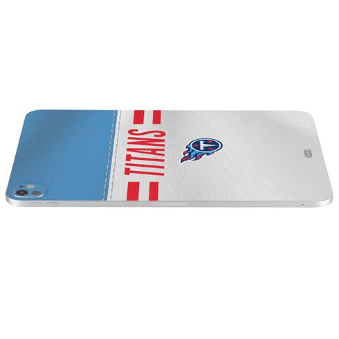 NFL Tennessee Titans White Striped iPad Pro 13in M4 (2024) Skin