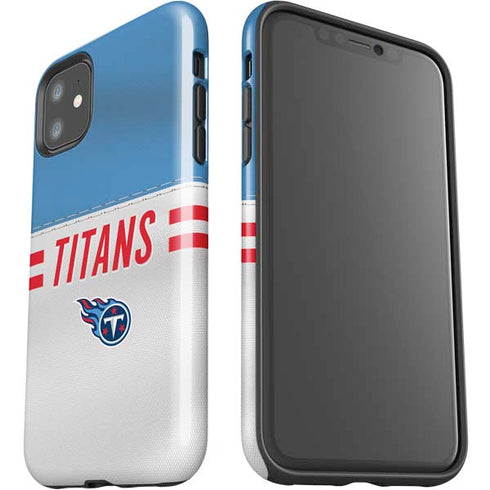 NFL Tennessee Titans White Striped iPhone 11 Impact Case