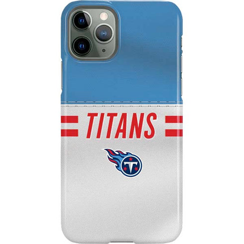 NFL Tennessee Titans White Striped iPhone 11 Pro Lite Case