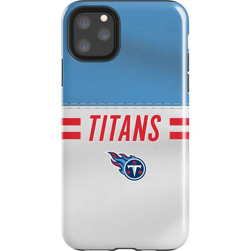 NFL Tennessee Titans White Striped iPhone 11 Pro Max Impact Case